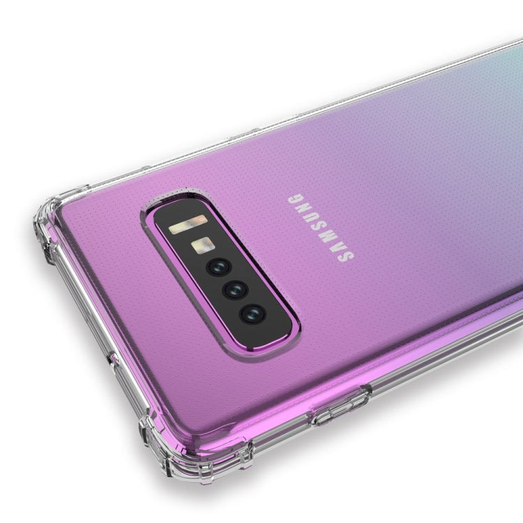 Transparent Shockproof  TPU Case for Galaxy S10+(Grey)