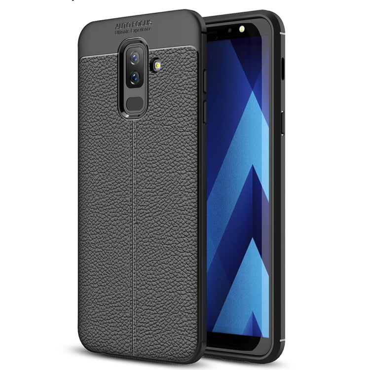 Litchi Texture TPU Case for Galaxy A6+ (2018)