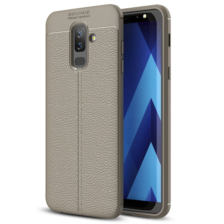 Litchi Texture TPU Case for Galaxy A6+ (2018)