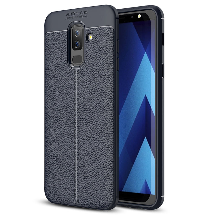 Litchi Texture TPU Case for Galaxy A6+ (2018)