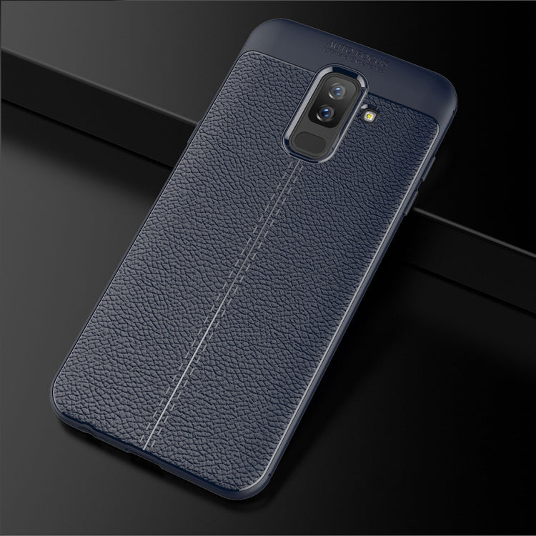 Litchi Texture TPU Case for Galaxy A6+ (2018)