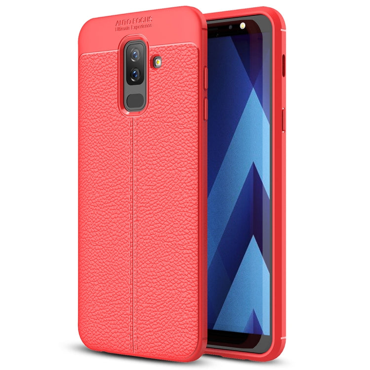 Litchi Texture TPU Case for Galaxy A6+ (2018)