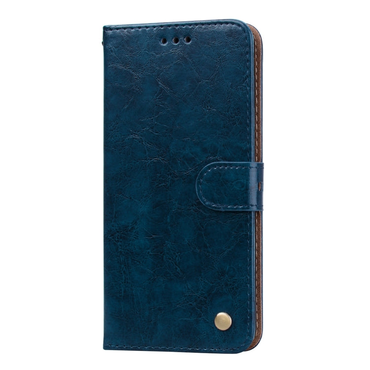 Business Style Oil Wax Texture Horizontal Flip Leather Case for Galaxy J4+, with Holder & Card Slots & Wallet