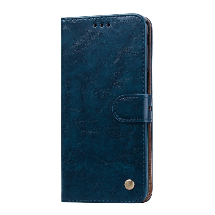Business Style Oil Wax Texture Horizontal Flip Leather Case for Galaxy J6+, with Holder & Card Slots & Wallet