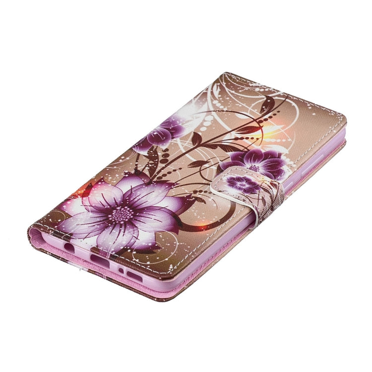 Lotus Pattern Horizontal Flip Leather Case for Galaxy A9 (2018) / A9s, with Holder & Card Slots & Wallet
