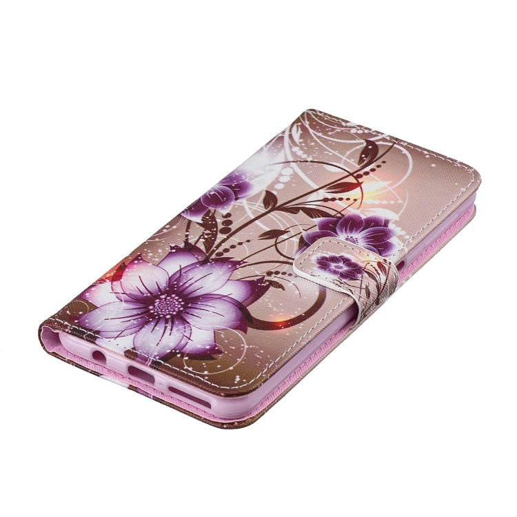 Lotus Pattern Horizontal Flip Leather Case for Galaxy A7 (2018), with Holder & Card Slots & Wallet