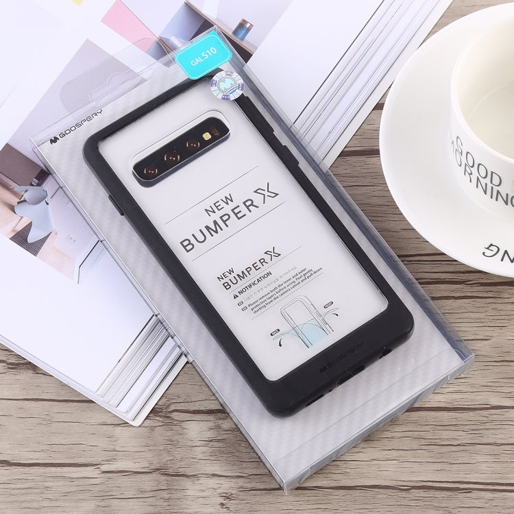GOOSPERY New Bumper X Shockproof PC + TPU Case for Galaxy S10