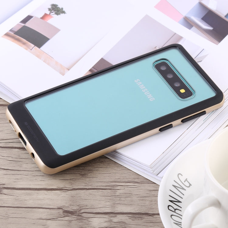 GOOSPERY New Bumper X Shockproof PC + TPU Case for Galaxy S10