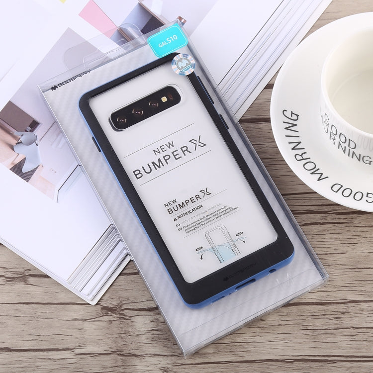 GOOSPERY New Bumper X Shockproof PC + TPU Case for Galaxy S10