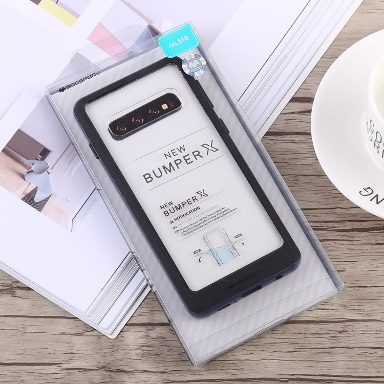 GOOSPERY New Bumper X Shockproof PC + TPU Case for Galaxy S10