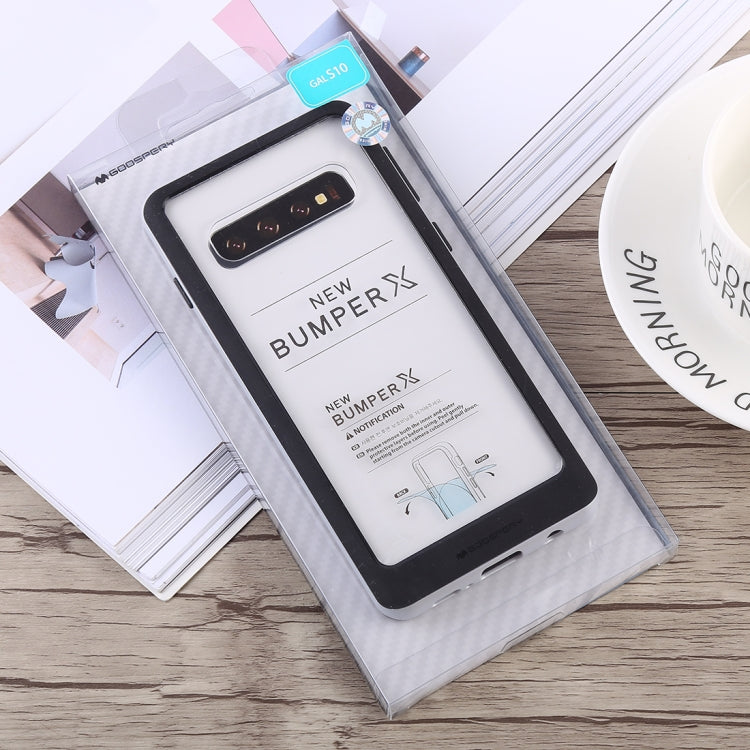 GOOSPERY New Bumper X Shockproof PC + TPU Case for Galaxy S10