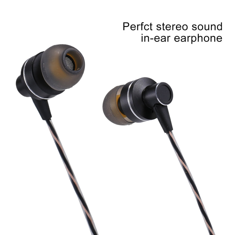 U-27 1.2m In-Ear Bass Stereo Wired Earphones with Mic, For iPhone, iPad, Galaxy, Huawei, Xiaomi, LG, HTC and Other Smartphones