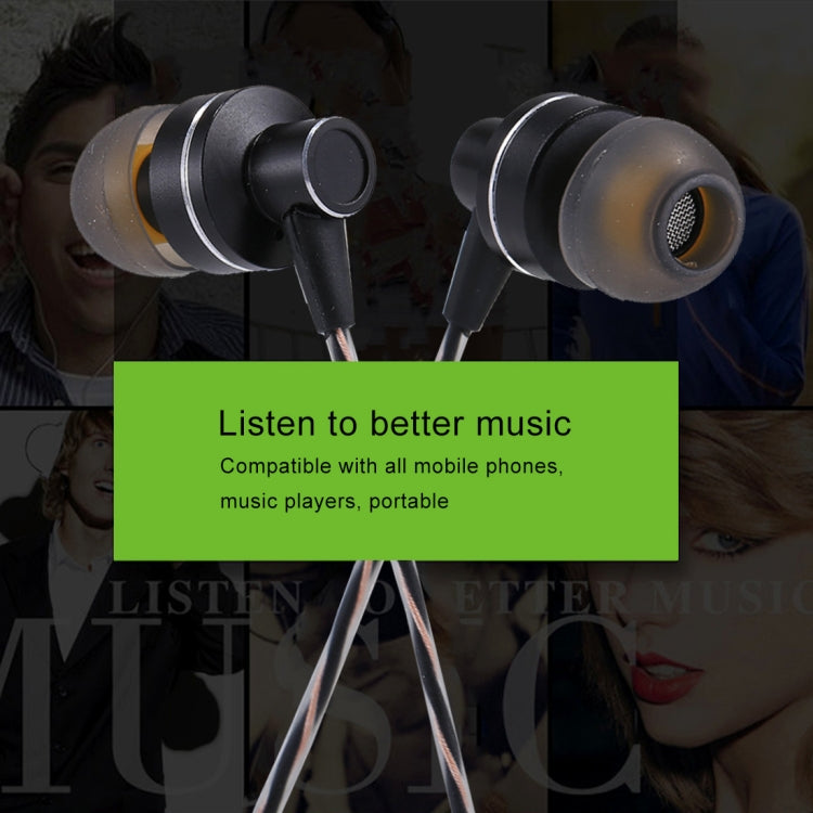 U-27 1.2m In-Ear Bass Stereo Wired Earphones with Mic, For iPhone, iPad, Galaxy, Huawei, Xiaomi, LG, HTC and Other Smartphones