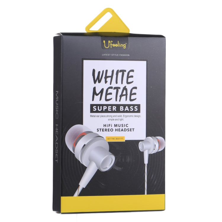 U-27 1.2m In-Ear Bass Stereo Wired Earphones with Mic, For iPhone, iPad, Galaxy, Huawei, Xiaomi, LG, HTC and Other Smartphones
