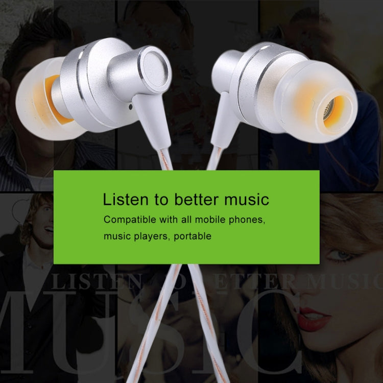 U-27 1.2m In-Ear Bass Stereo Wired Earphones with Mic, For iPhone, iPad, Galaxy, Huawei, Xiaomi, LG, HTC and Other Smartphones