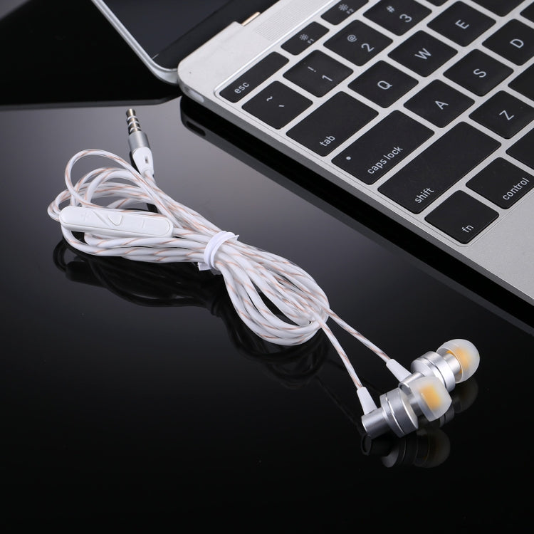 U-27 1.2m In-Ear Bass Stereo Wired Earphones with Mic, For iPhone, iPad, Galaxy, Huawei, Xiaomi, LG, HTC and Other Smartphones