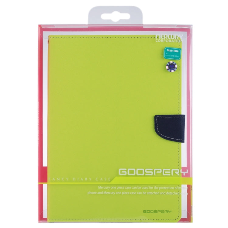 GOOSPERY FANCY DIARY for Galaxy Tab S3 9.7 T825 / T820 Cross Texture Leather Case with Holder & Card slots & Wallet