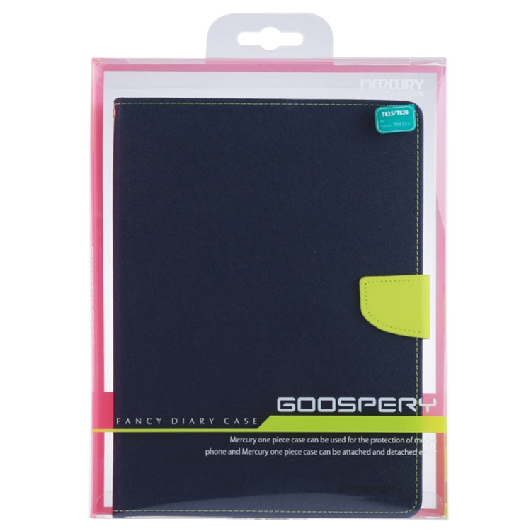 GOOSPERY FANCY DIARY for Galaxy Tab S3 9.7 T825 / T820 Cross Texture Leather Case with Holder & Card slots & Wallet