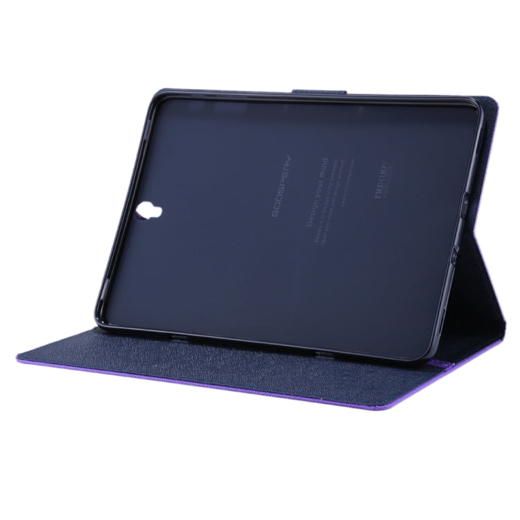 GOOSPERY FANCY DIARY for Galaxy Tab S3 9.7 T825 / T820 Cross Texture Leather Case with Holder & Card slots & Wallet