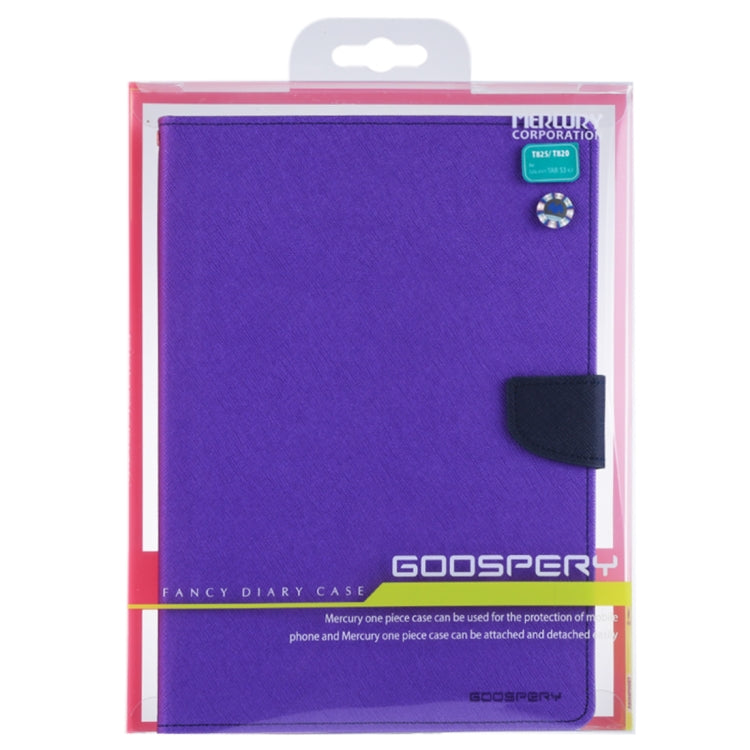 GOOSPERY FANCY DIARY for Galaxy Tab S3 9.7 T825 / T820 Cross Texture Leather Case with Holder & Card slots & Wallet