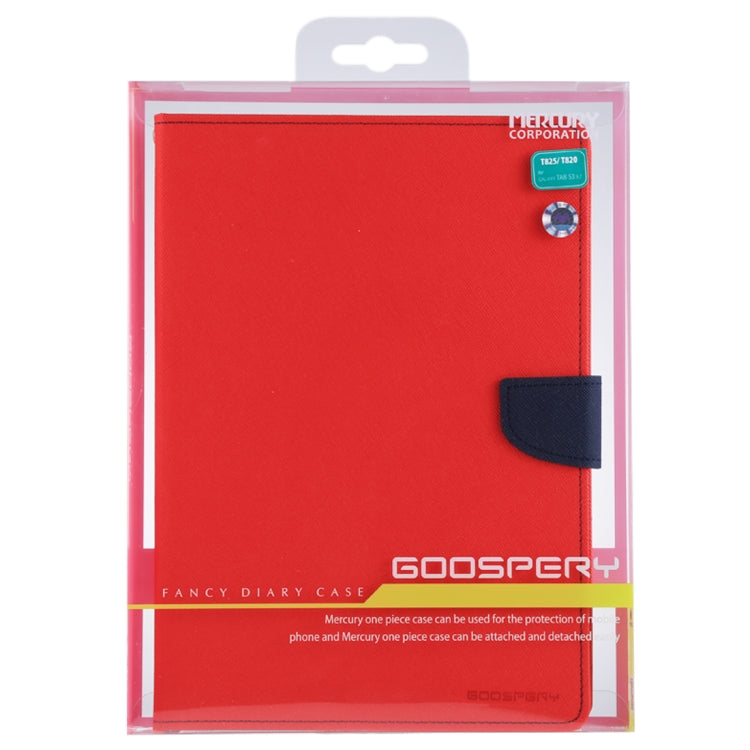GOOSPERY FANCY DIARY for Galaxy Tab S3 9.7 T825 / T820 Cross Texture Leather Case with Holder & Card slots & Wallet
