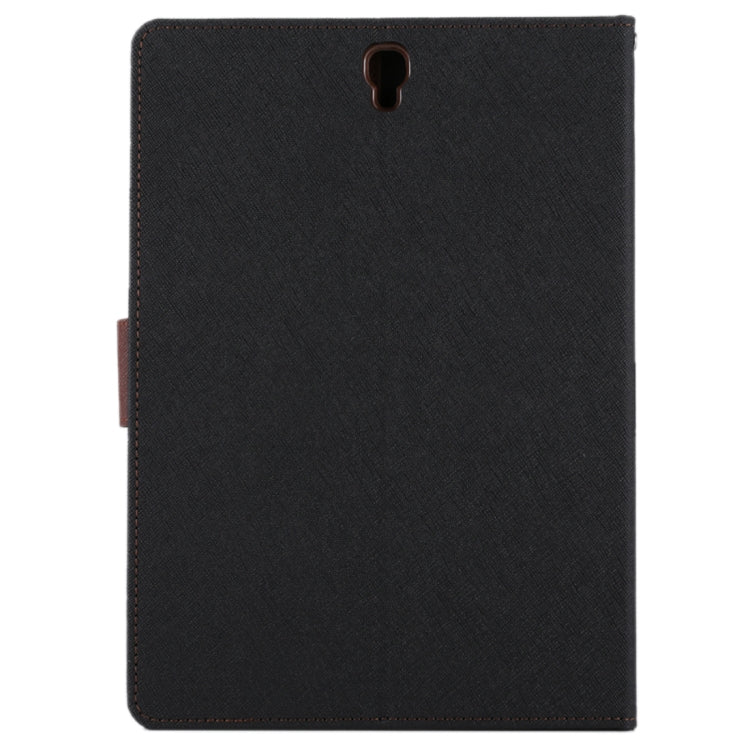 GOOSPERY FANCY DIARY for Galaxy Tab S3 9.7 T825 / T820 Cross Texture Leather Case with Holder & Card slots & Wallet