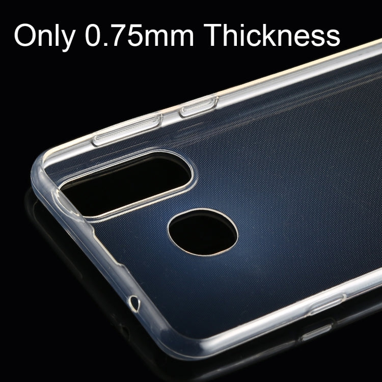 0.75mm Ultrathin Transparent TPU Soft Protective Case for Galaxy A8s