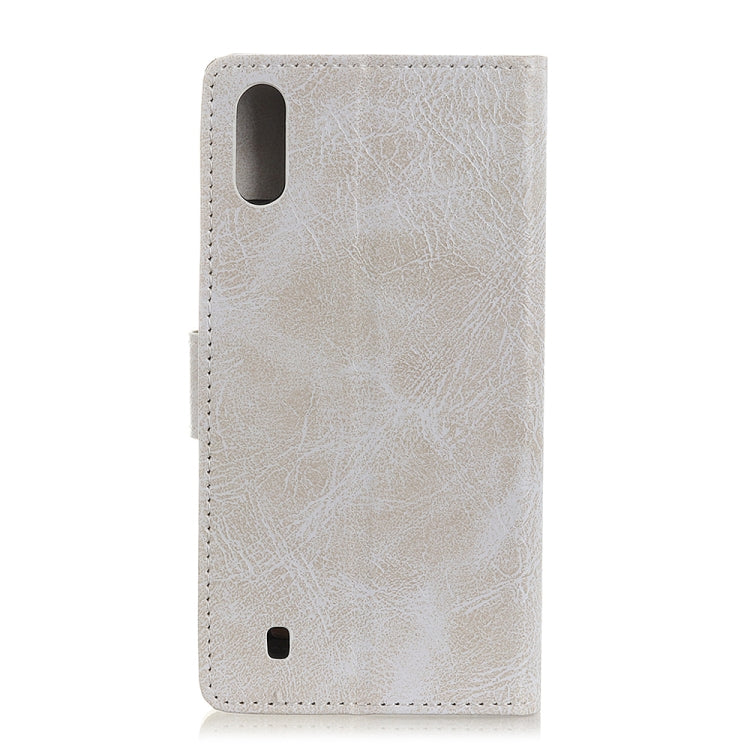 Retro Crazy Horse Texture Horizontal Flip Leather Case for Galaxy M10, with Holder & Card Slots & Photo Frame & Wallet