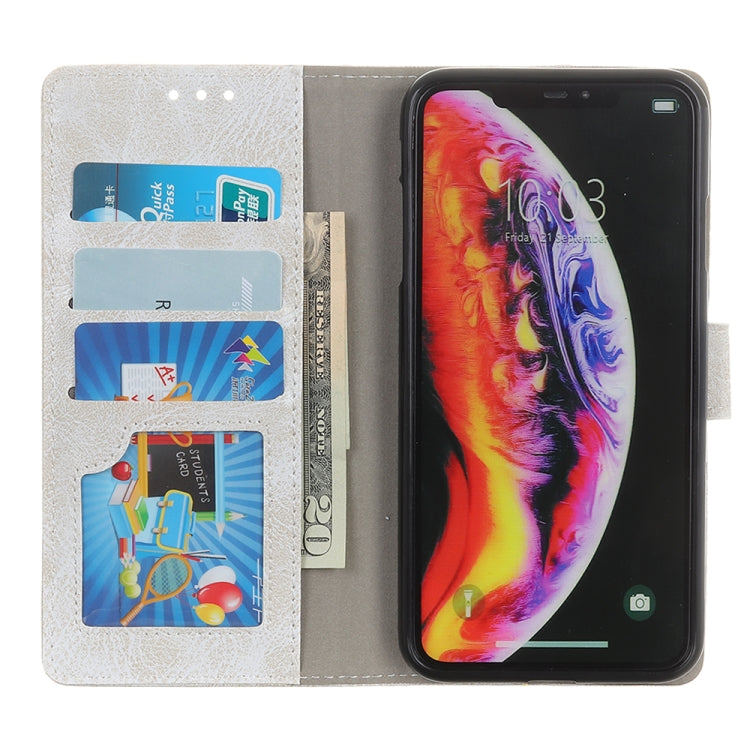 Retro Crazy Horse Texture Horizontal Flip Leather Case for Galaxy M10, with Holder & Card Slots & Photo Frame & Wallet