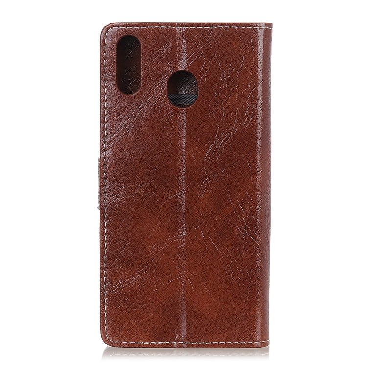 Retro Crazy Horse Texture Horizontal Flip Leather Case for Galaxy M20, with Holder & Card Slots & Photo Frame & Wallet