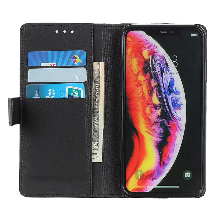Copper Buckle Retro Crazy Horse Texture Horizontal Flip Leather Case for Galaxy M20, with Holder & Card Slots & Wallet