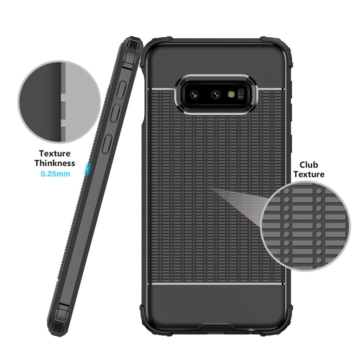 Club Texture Shockproof TPU Case for Galaxy S10e (Red)
