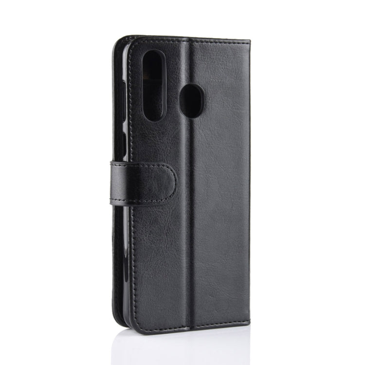 R64 Texture Single Fold Horizontal Flip Leather Case for Galaxy A8S, with Holder & Wallet & Card Slots & Photo Frame