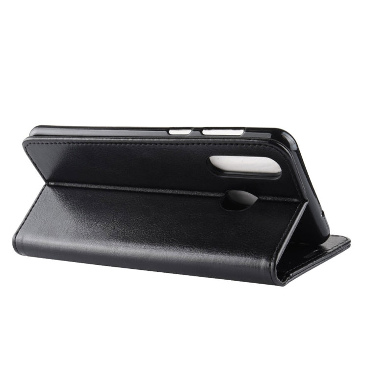 R64 Texture Single Fold Horizontal Flip Leather Case for Galaxy A8S, with Holder & Wallet & Card Slots & Photo Frame