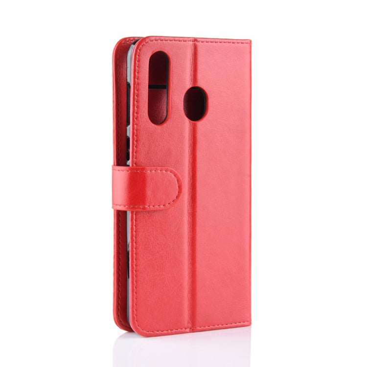 R64 Texture Single Fold Horizontal Flip Leather Case for Galaxy A8S, with Holder & Wallet & Card Slots & Photo Frame