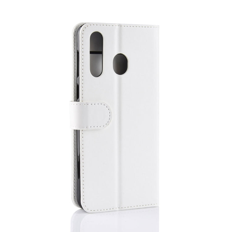 R64 Texture Single Fold Horizontal Flip Leather Case for Galaxy A8S, with Holder & Wallet & Card Slots & Photo Frame