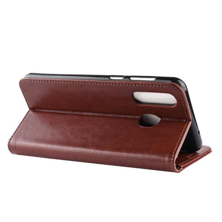 R64 Texture Single Fold Horizontal Flip Leather Case for Galaxy A8S, with Holder & Wallet & Card Slots & Photo Frame