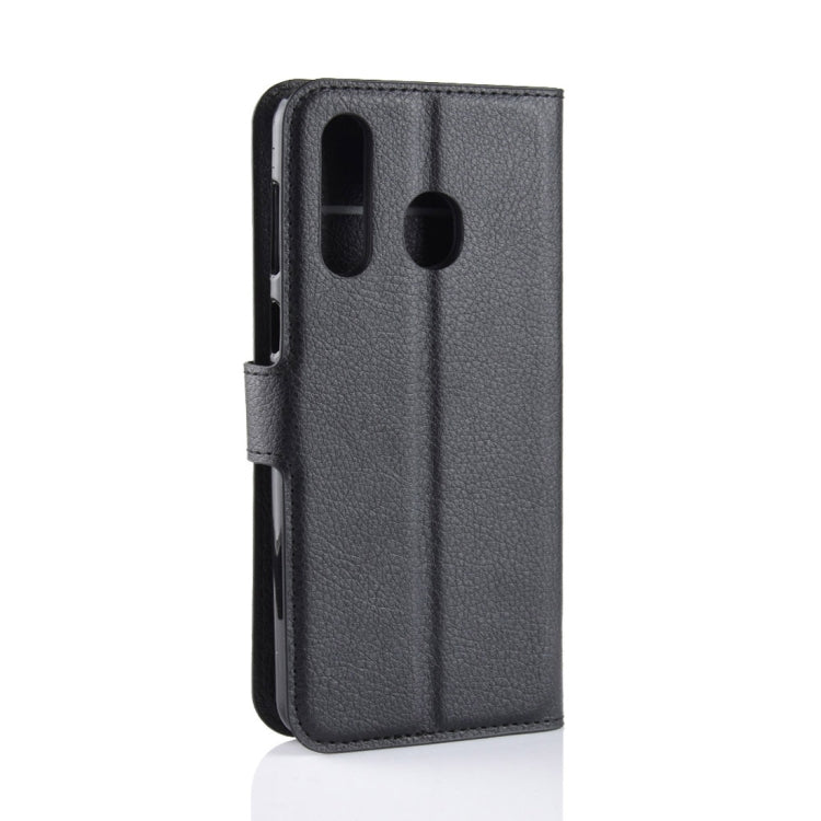 Litchi Texture Horizontal Flip Leather Case for Galaxy A8S, with Wallet & Holder & Card Slots