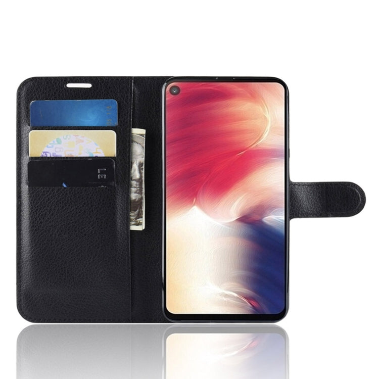 Litchi Texture Horizontal Flip Leather Case for Galaxy A8S, with Wallet & Holder & Card Slots