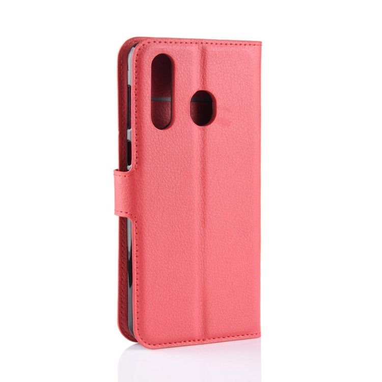 Litchi Texture Horizontal Flip Leather Case for Galaxy A8S, with Wallet & Holder & Card Slots