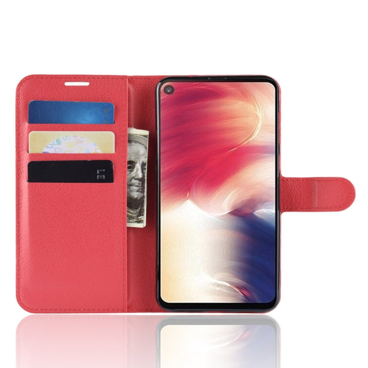 Litchi Texture Horizontal Flip Leather Case for Galaxy A8S, with Wallet & Holder & Card Slots