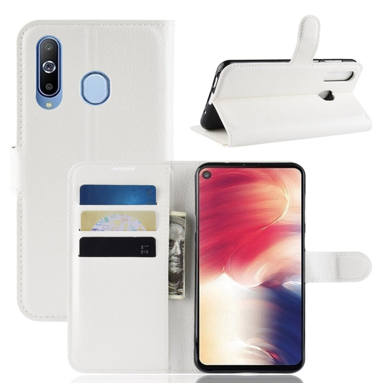 Litchi Texture Horizontal Flip Leather Case for Galaxy A8S, with Wallet & Holder & Card Slots