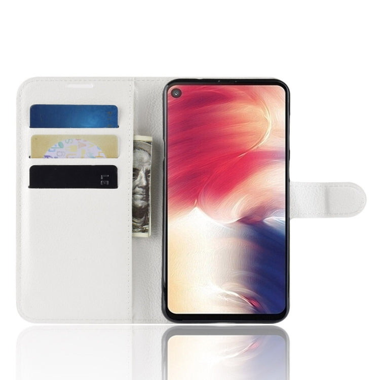 Litchi Texture Horizontal Flip Leather Case for Galaxy A8S, with Wallet & Holder & Card Slots