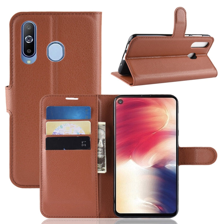 Litchi Texture Horizontal Flip Leather Case for Galaxy A8S, with Wallet & Holder & Card Slots