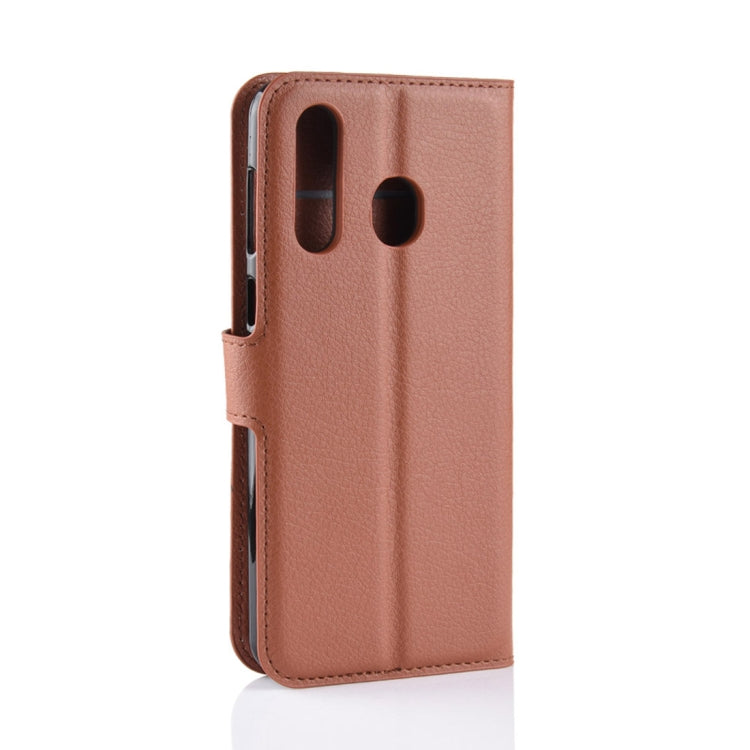 Litchi Texture Horizontal Flip Leather Case for Galaxy A8S, with Wallet & Holder & Card Slots