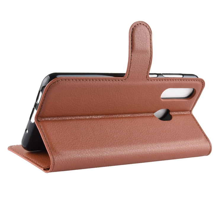 Litchi Texture Horizontal Flip Leather Case for Galaxy A8S, with Wallet & Holder & Card Slots