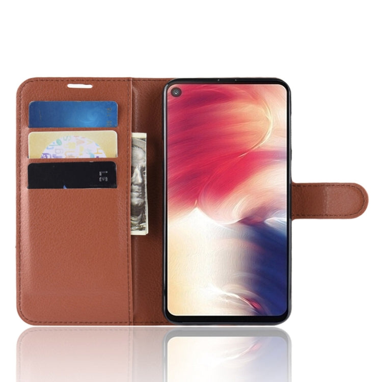 Litchi Texture Horizontal Flip Leather Case for Galaxy A8S, with Wallet & Holder & Card Slots