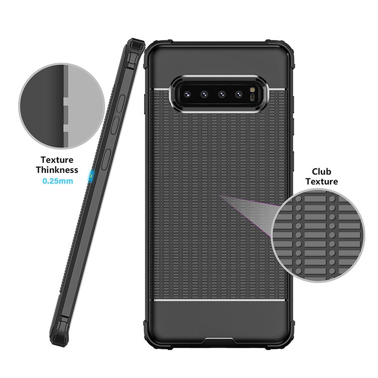 Club Texture Shockproof TPU Case for Galaxy S10+
