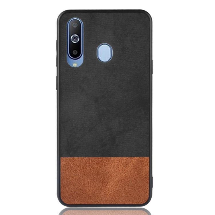 Shockproof Color Matching Denim PC + PU + TPU Case for Galaxy A8s