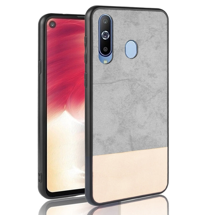 Shockproof Color Matching Denim PC + PU + TPU Case for Galaxy A8s